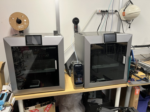 部品製作に使う自社工房の3Dプリンター